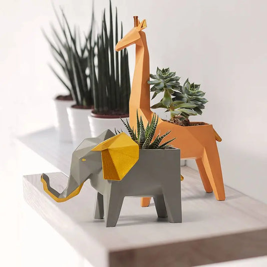 "DecorBites™ Giraffe 3D Papercraft Sculpture for Home & Office Decor - Handmade Origami Model"